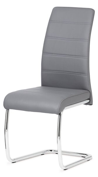 Jídelní židle koženka šedá DCL-407 GREY