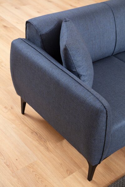 Hanah Home Třímístná rozkládací pohovka Belissimo 220 cm modrá