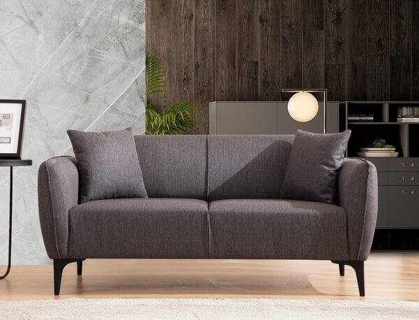 Hanah Home Dvoumístná pohovka Belissimo 180 cm tmavě šedá
