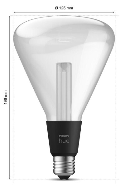 Philips Hue Lightguide Triangle LED žárovka E27 6,8W 500lm 2000-6500K RGB CRI80 IP20, stmívatelná