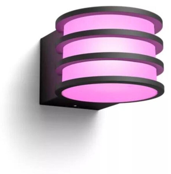 Philips Hue Lucca venkovní nástěnné LED svítidlo A60 WCA antracit 1000-20000K RGB