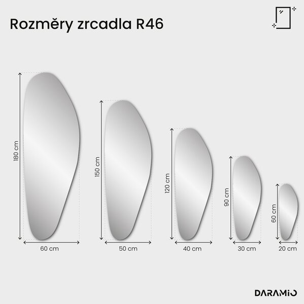 Zlaté zrcadlo Pure R46