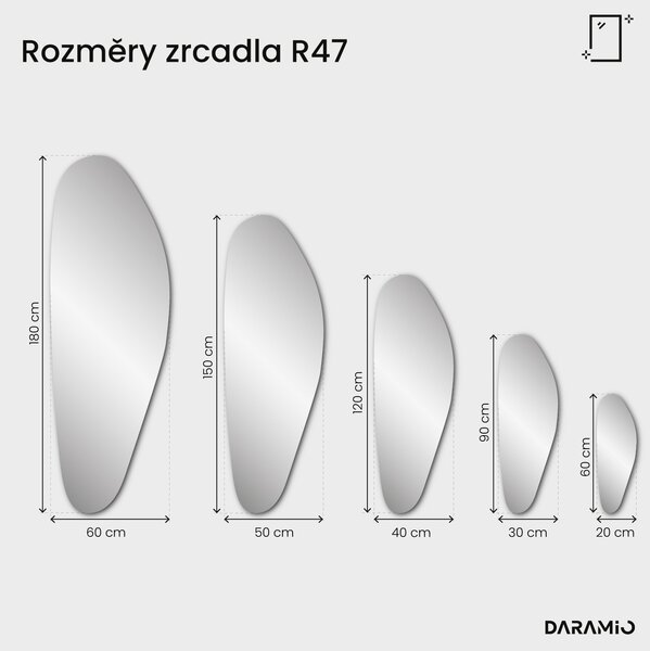 Zelené zrcadlo Pure R47