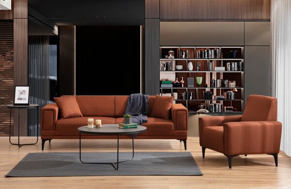Hanah Home Dvoumístná pohovka Horizon 170 cm cihlová