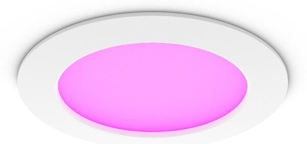 Philips Hue WCA Slim L zápustné svítidlo LED 12W 980lm 2200-6500K RGB CRI80 17cm kulaté IP44, bílé