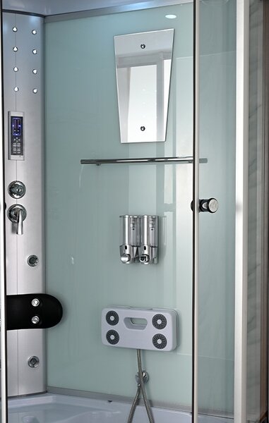 BPS-koupelny Hydromasážní box HYD-A04 120 L, 120x80 levý bez sauny