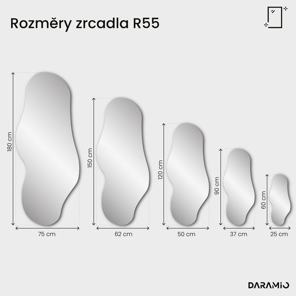 Zelené zrcadlo Pure R55