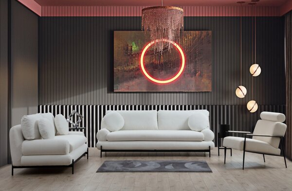 Hanah Home Dvoumístná pohovka Livorno 188 cm bílá