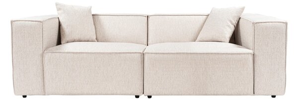 Hanah Home Dvoumístná pohovka Lora 220 cm béžovo-hnědá