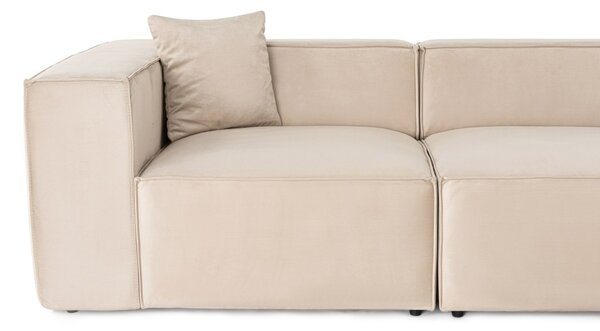 Hanah Home Dvoumístná pohovka Lora 220 cm krémová