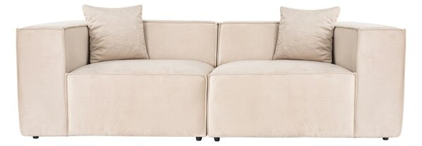 Hanah Home Dvoumístná pohovka Lora 220 cm krémová