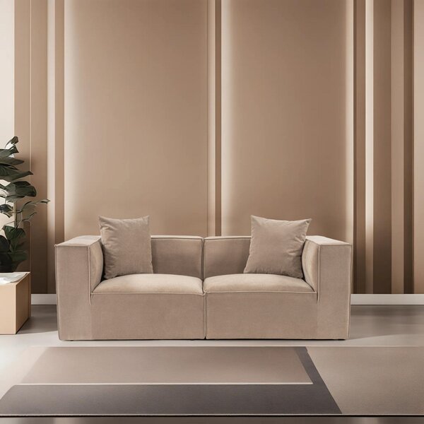 Hanah Home Dvoumístná pohovka Sora 220 cm cappucino