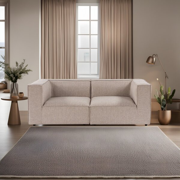 Hanah Home Dvoumístná pohovka Sora 220 cm pískově béžová