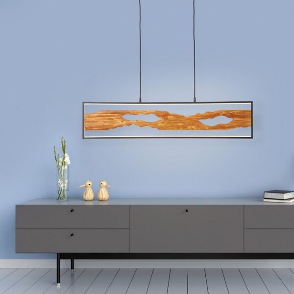 Brilliant G99821/76 Závěsné LED svítidlo CHAUMONT & FSC dřevo