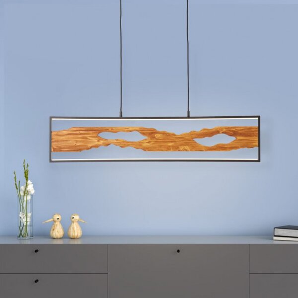 Brilliant G99821/76 Závěsné LED svítidlo CHAUMONT & FSC dřevo