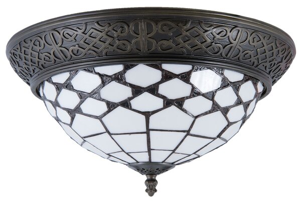 Stropní svítidlo Tiffany Roof - Ø 38*19 cm / E14/Max. 2x40 Watt - Clayre & Eef
