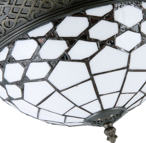 Stropní svítidlo Tiffany Roof - Ø 38*19 cm / E14/Max. 2x40 Watt - Clayre & Eef