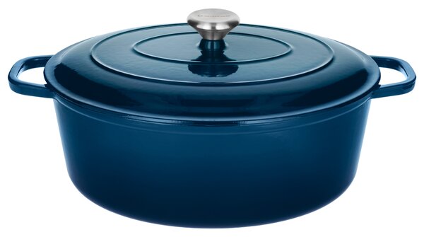 Silvercrest® Litinový hrnec Premium, Ø 35 cm (modrá) (100409304006)