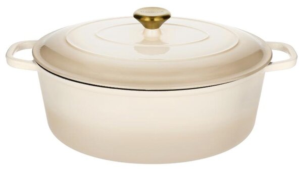 Silvercrest® Litinový hrnec Premium, Ø 35 cm (béžová) (100409304004)