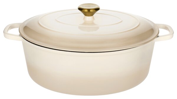 Silvercrest® Litinový hrnec Premium, Ø 35 cm (béžová) (100409304004)