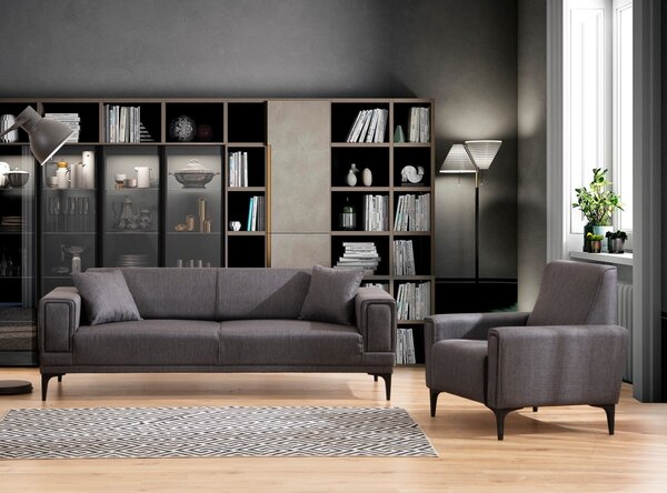 Hanah Home Třímístná rozkládací pohovka Horizon 230 cm tmavě šedá