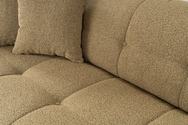 Hanah Home Třímístná pohovka Cady 235 cm khaki