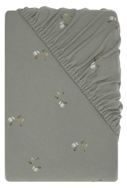 Livarno® Žerzejové napínací prostěradlo, 90-100 x 200 cm (květiny) (100409347002)