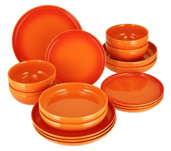Silvercrest® Jídelní servis, 16dílná sada (oranžová) (100410019002)