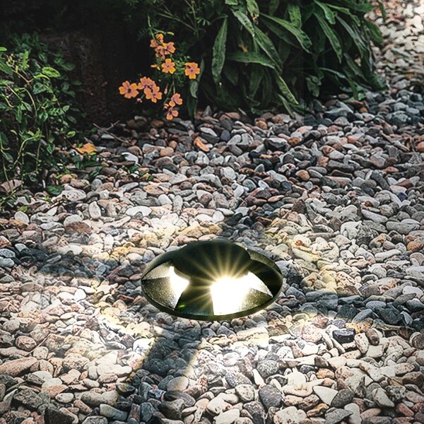 Brilagi - LED Venkovní nájezdové svítidlo GROUNDRAY LED/1W/230V černá IP67