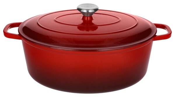 Silvercrest® Litinový hrnec Premium, Ø 35 cm (červená) (100409304003)