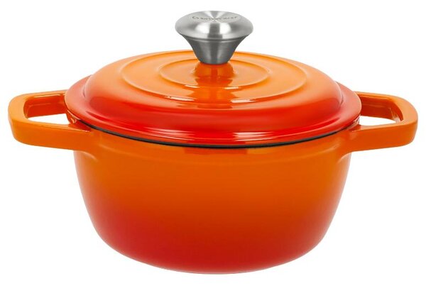 Silvercrest® Litinový hrnec Premium, Ø 16 cm (oranžová) (100409320004)