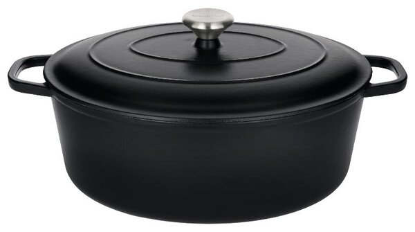 Silvercrest® Litinový hrnec Premium, Ø 35 cm (černá) (100409304001)