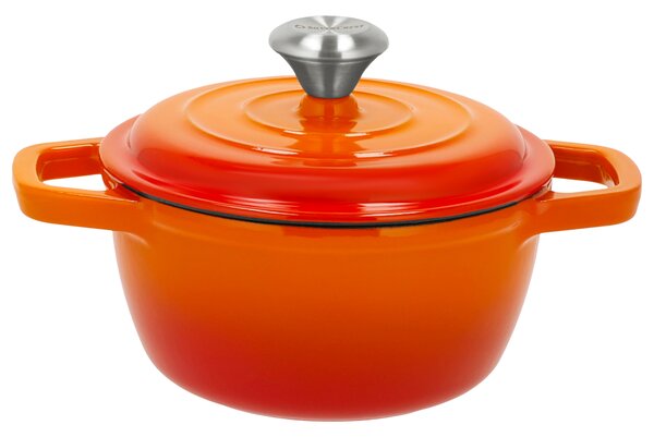 Silvercrest® Litinový hrnec Premium, Ø 16 cm (oranžová) (100409320004)