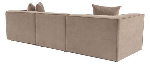 Hanah Home Třímístná pohovka Sora 325 cm cappucino