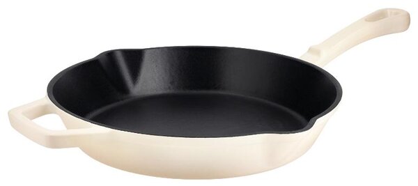 Silvercrest® Litinová grilovací pánev Premium, Ø 25 cm (kulatá, krémová) (100409824010)