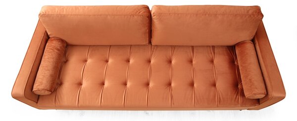Hanah Home Třímístná pohovka Rome 215 cm oranžová