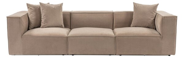 Hanah Home Třímístná pohovka Sora 325 cm cappucino