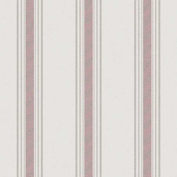 Vliesová tapeta na zeď, růžová, pruhy, 9810-5, Essential Stripes, ICH Wallcoverings