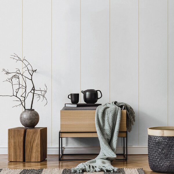 Vliesová tapeta na zeď, žlutá, pruhy, 9812-2, Essential Stripes, ICH Wallcoverings