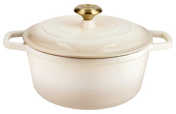 Silvercrest® Litinový hrnec Premium, Ø 26 cm (krémová) (100409470004)