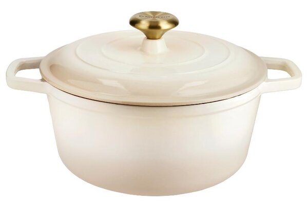 Silvercrest® Litinový hrnec Premium, Ø 26 cm (krémová) (100409470004)