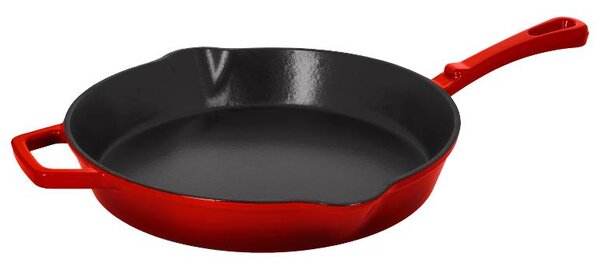 Silvercrest® Litinová pánev Premium, Ø 30 cm (červená) (100409471004)