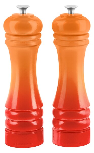 Silvercrest® Sada mlýnků na sůl a pepř (oranžová) (100409709002)