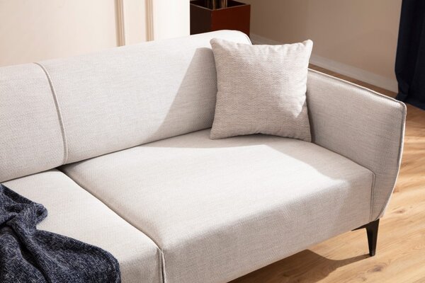 Hanah Home Třímístná rozkládací pohovka Belissimo 220 cm bílá