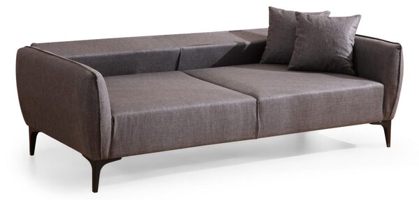 Hanah Home Třímístná rozkládací pohovka Belissimo 220 cm tmavě šedá
