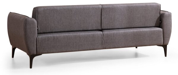 Hanah Home Třímístná rozkládací pohovka Belissimo 220 cm tmavě šedá