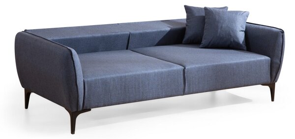 Hanah Home Třímístná rozkládací pohovka Belissimo 220 cm modrá