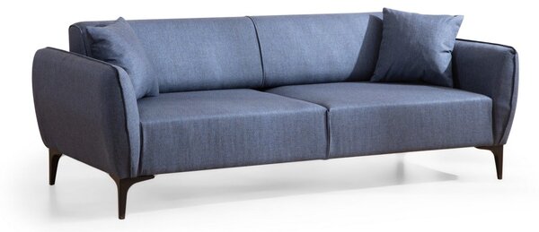 Hanah Home Třímístná rozkládací pohovka Belissimo 220 cm modrá