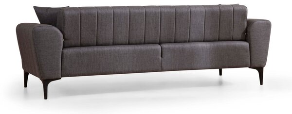 Hanah Home Třímístná rozkládací pohovka Hamlet 230 cm tmavě šedá