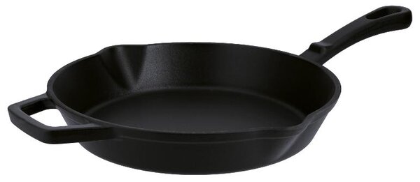 Silvercrest® Litinová grilovací pánev Premium, Ø 25 cm (kulatá, černá) (100409824007)